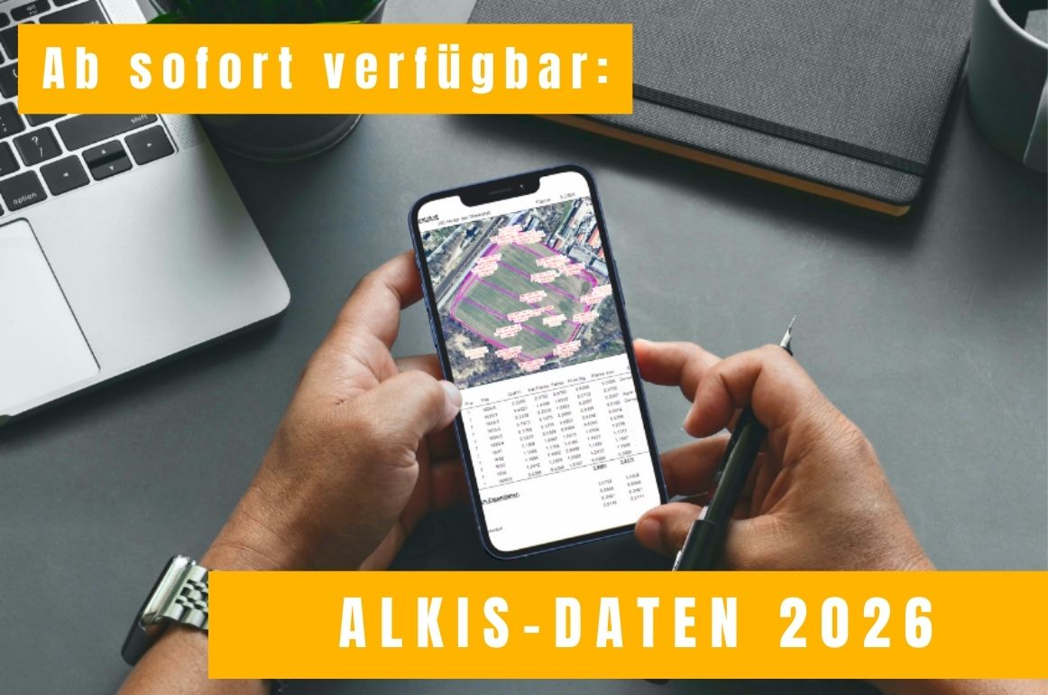 Digitale Flurstücksdaten verfügbar