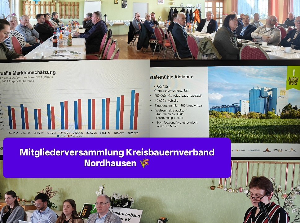 Mitgliederversammlung im Kreisbauernverband Nordhausen 