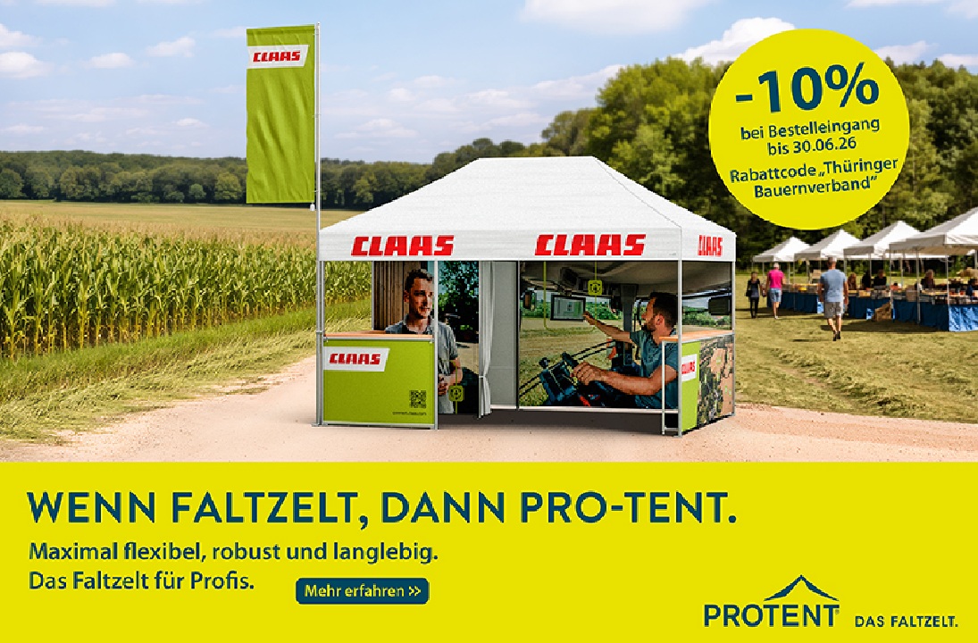 Pro-Tent - Sonderaktion für Mitglieder im Thüringer Bauernverband
