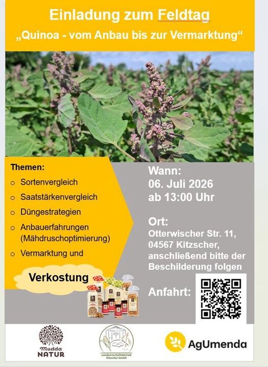 Feldtag Quinoa: Vom Anbau bis zur Vermarktung
