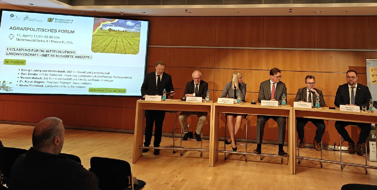 Agrarpolitisches Forum auf der agra am 11. April: Entlastung für die mitteldeutsche Landwirtschaft – gibt es konkrete Ansätze? 