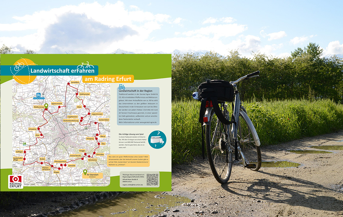 Medieneinladung: Eröffnung des Erfurter Radringes und Einweihung der  landwirtschaftlichen Informationstafeln