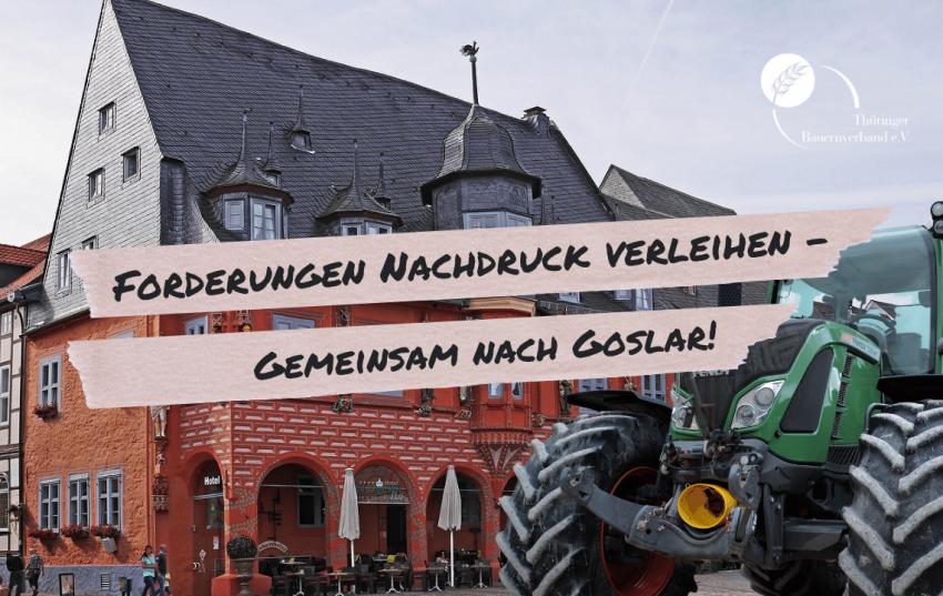 Aktion des Berufsstandes: Forderungen Nachdruck verleihen – Gemeinsam nach Goslar!