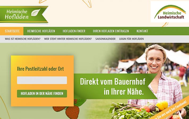 Online-Hofladenfinder www.heimischehoflaeden.de: Direktvermarkter können Hofläden und Verkaufspunkte eintragen