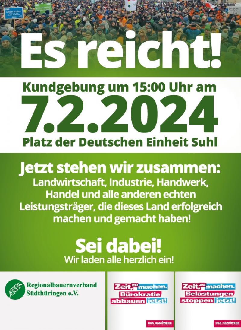 Kundgebung in Suhl
