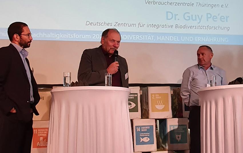 Podiumsdiskussion vom Nachhaltigkeitsforum mit Udo Große, Vizepräsident des Thüringer Bauernverbandes