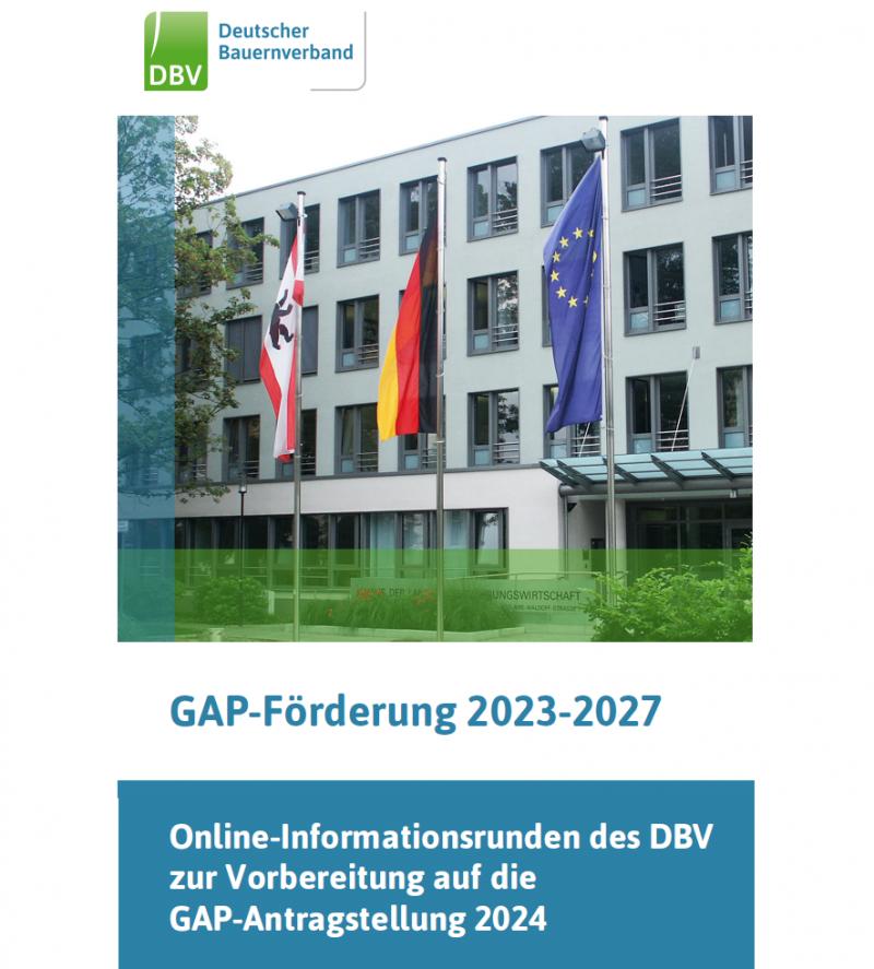 DBV-Inforunde zur GAP-Antragstellung 2024