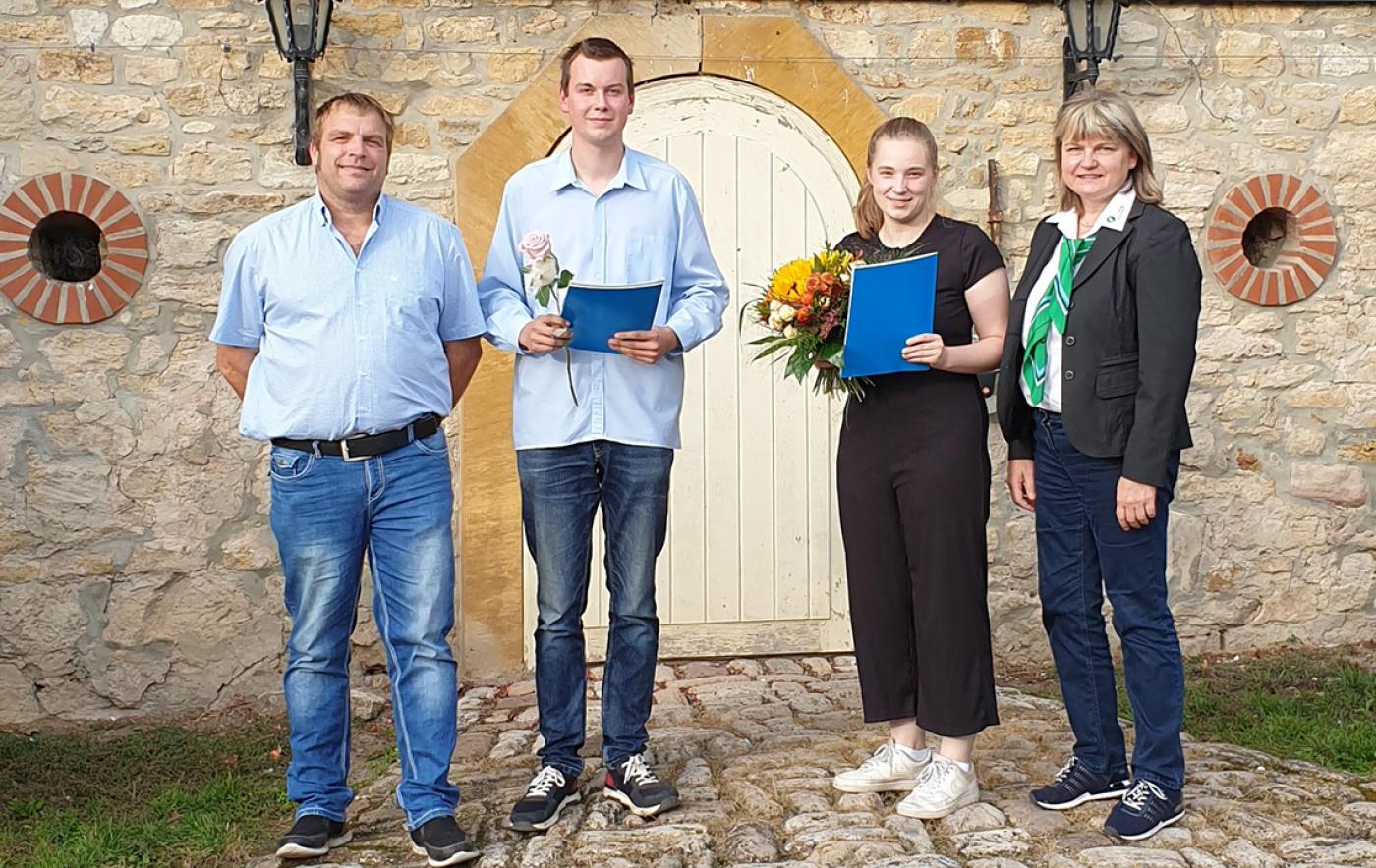 Bauernverband prämiert beste Azubis in der Domäne Groschwitz