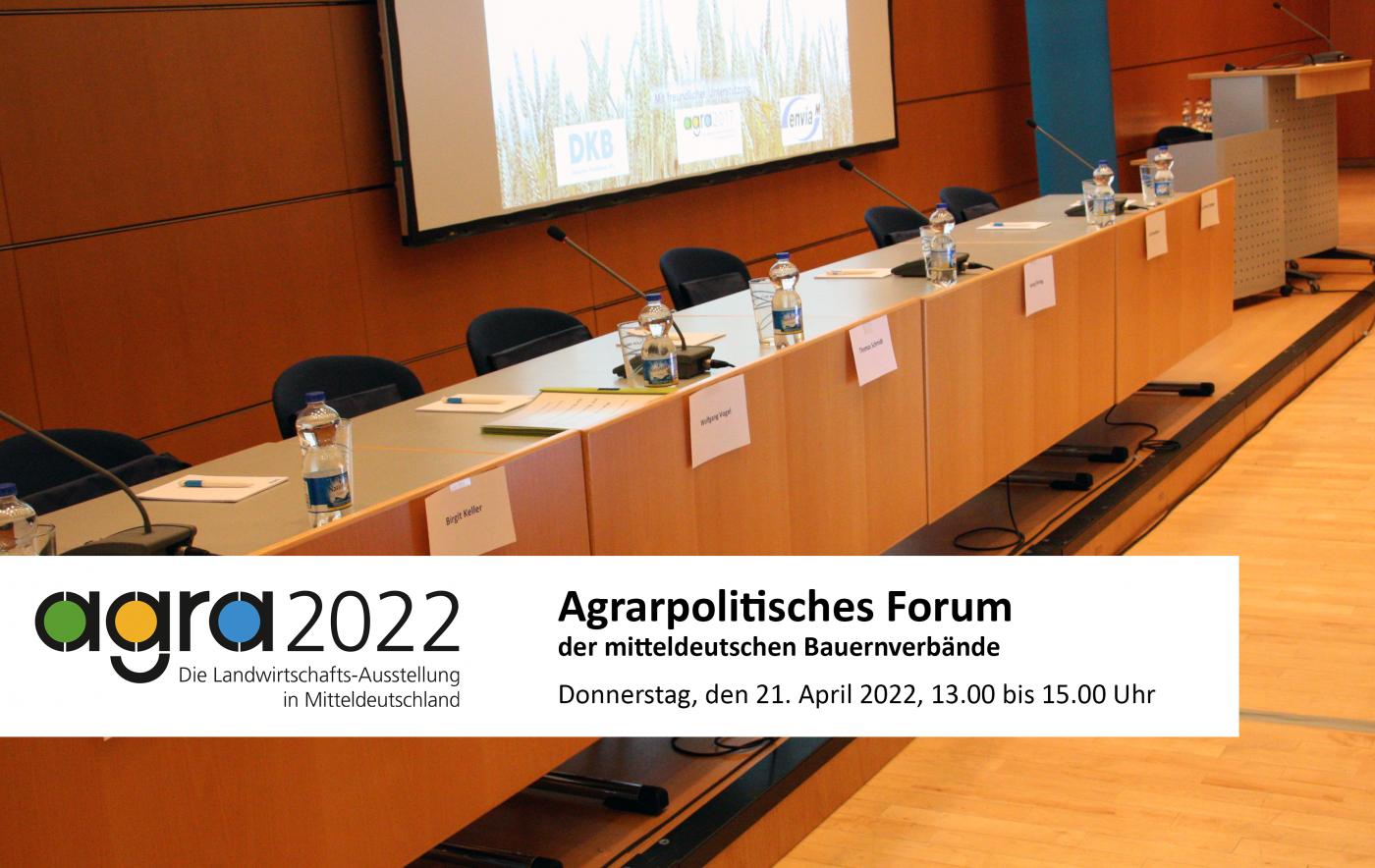 Agrarpolitische Forum auf der agra 2022