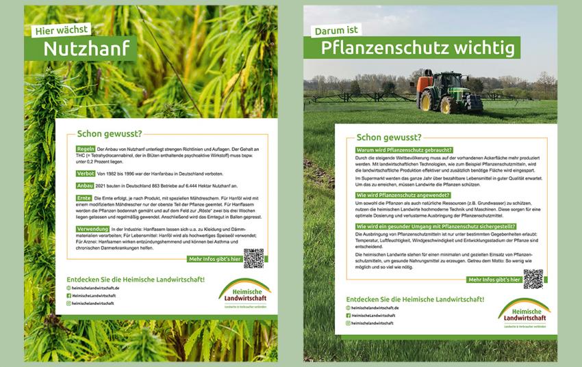 Initiative Heimische Landwirtschaft: Mit Feldrandschildern Interesse bei Verbraucherinnen und Verbrauchern wecken